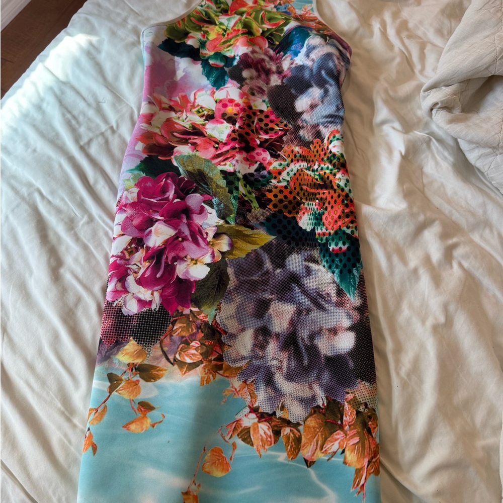 Clover Canyon Floral Multicolor Mini Dress